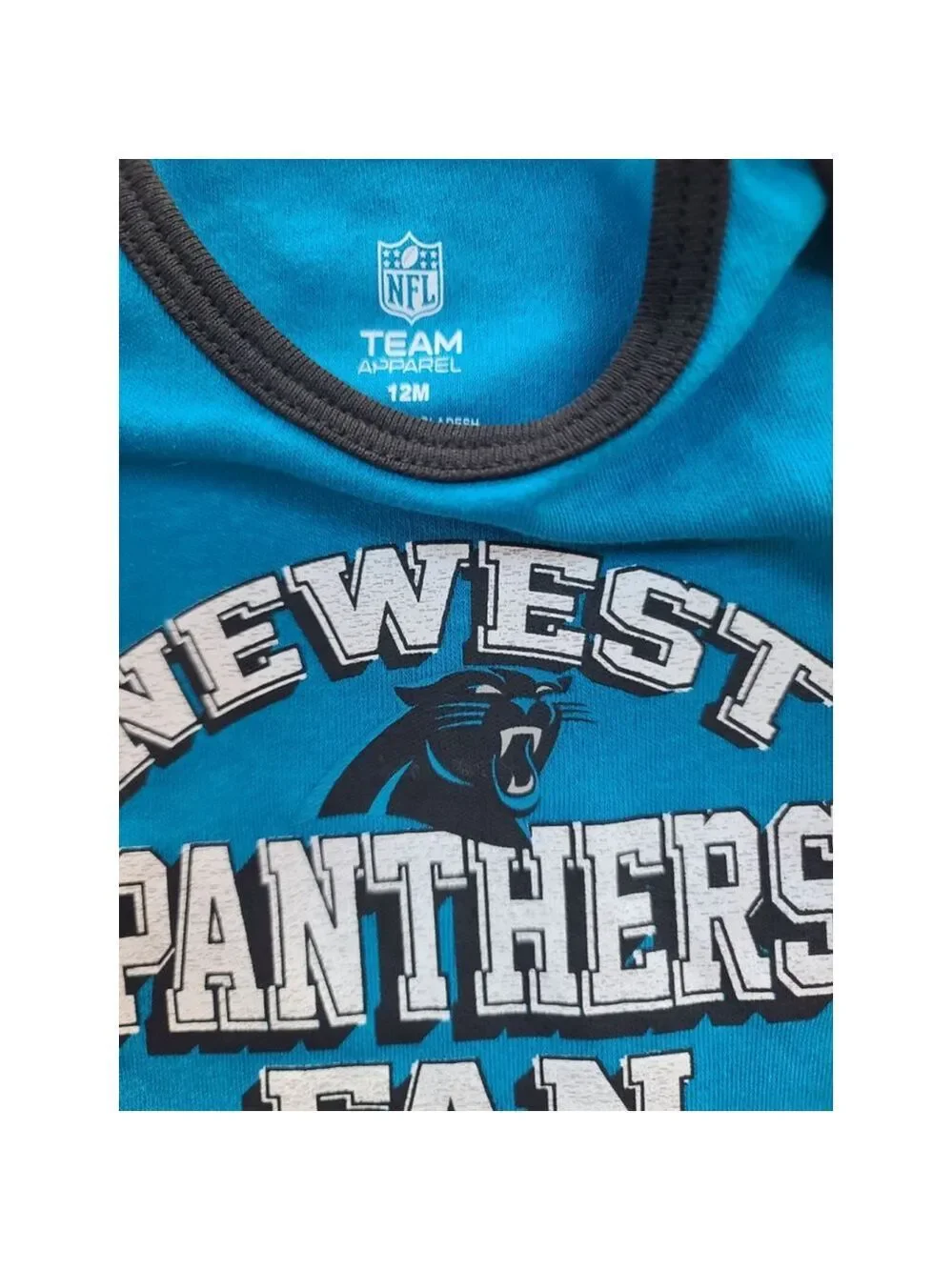 NFL Carolina Panthers Infant Bodysuit Set 12M